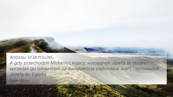 Rodzaju 37:28 POLUBG Bible Verse Image