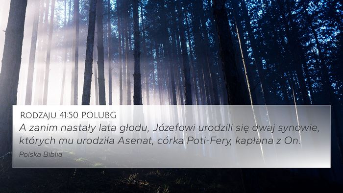Rodzaju 41:50 POLUBG Bible Verse Image