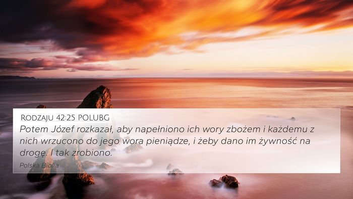 Rodzaju 42:25 POLUBG Bible Verse Image