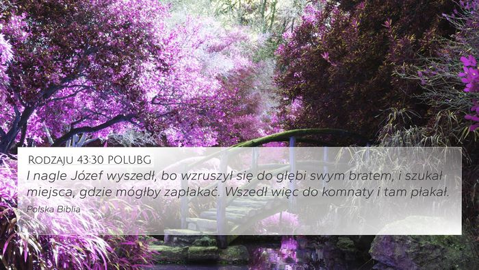Rodzaju 43:30 POLUBG Bible Verse Image