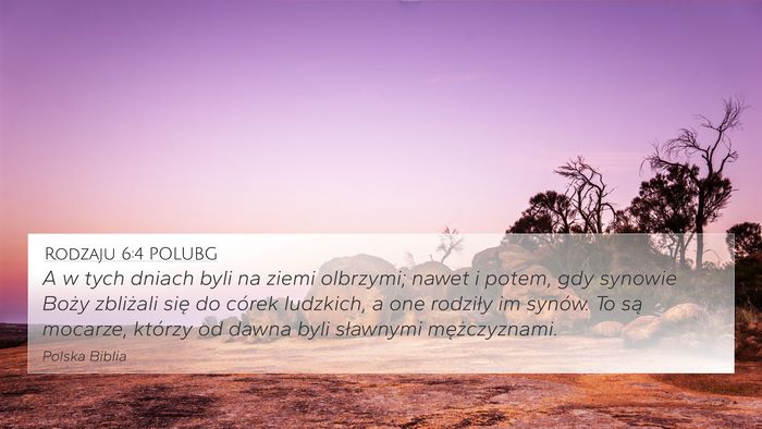 Rodzaju 6:4 POLUBG Bible Verse Image