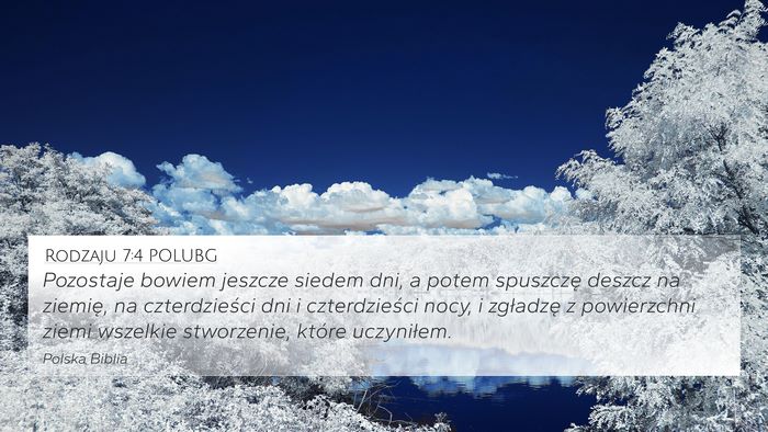 Rodzaju 7:4 POLUBG Bible Verse Image