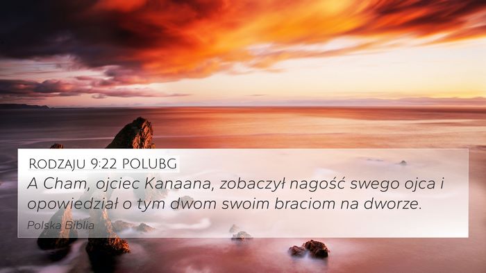 Rodzaju 9:22 POLUBG Bible Verse Image