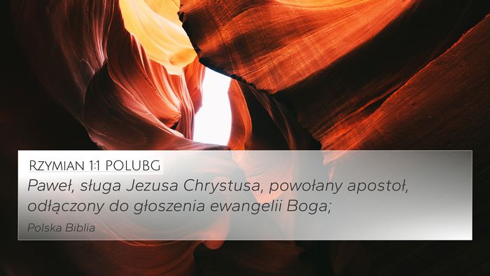 Rzymian 1:1 POLUBG Bible Verse Image