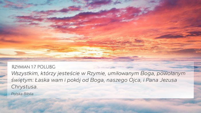 Rzymian 1:7 POLUBG Bible Verse Image