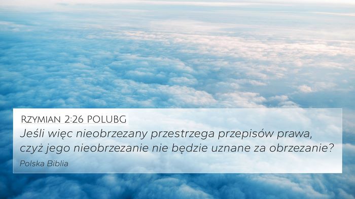 Rzymian 2:26 POLUBG Bible Verse Image