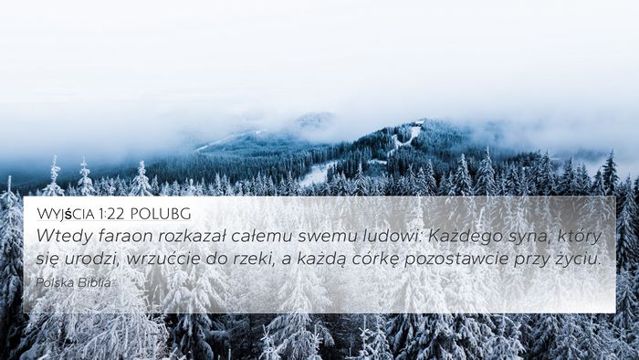 Wyjścia 1:22 POLUBG Bible Verse Image