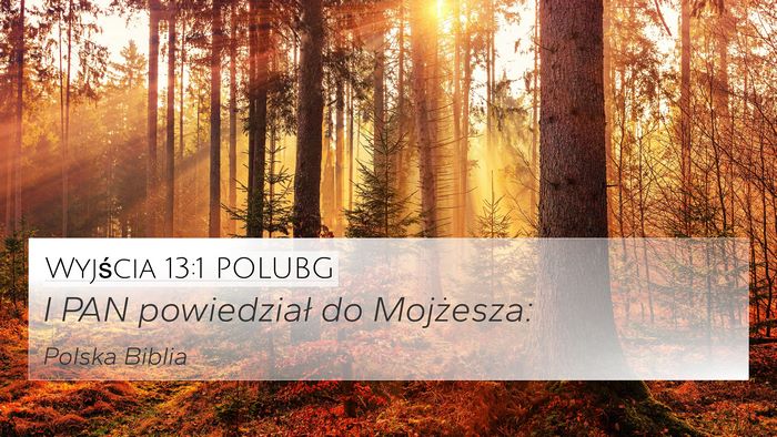 Wyjścia 13:1 POLUBG 4K Wallpaper - I PAN powiedział do - 4K Wallpaper Bible Verse