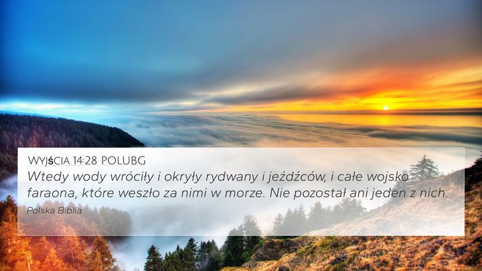 Wyjścia 14:28 POLUBG Bible Verse Image
