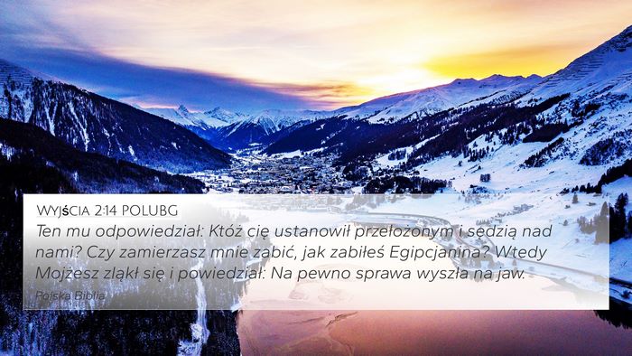 Wyjścia 2:14 POLUBG Bible Verse Image