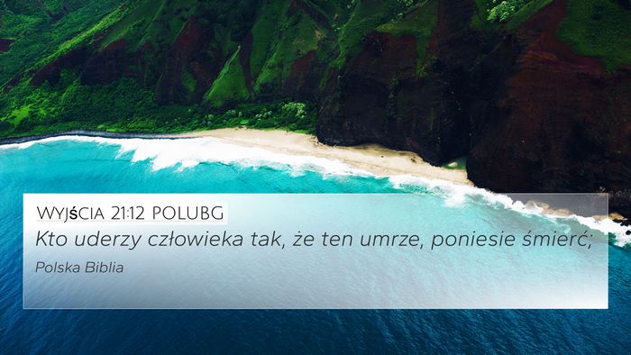 Wyjścia 21:12 POLUBG Bible Verse Image