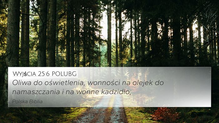 Wyjścia 25:6 POLUBG Bible Verse Image