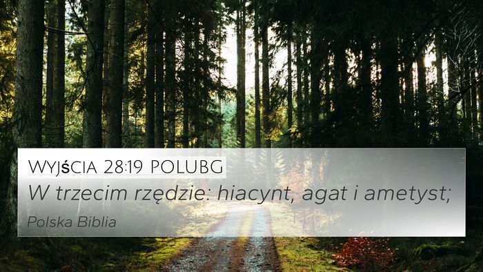 Wyjścia 28:19 POLUBG 4K Wallpaper - W trzecim rzędzie: hiacynt, agat i - 4K Wallpaper Bible Verse