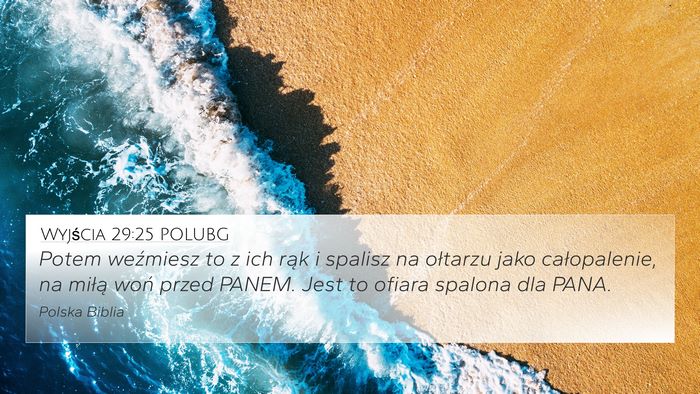 Wyjścia 29:25 POLUBG Bible Verse Image