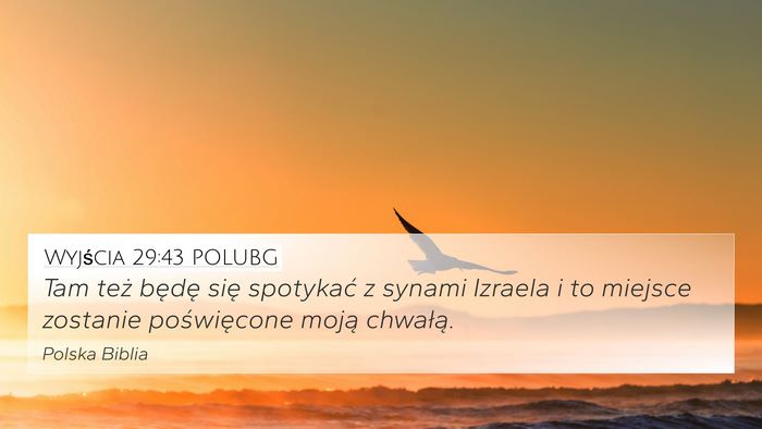 Wyjścia 29:43 POLUBG Bible Verse Image
