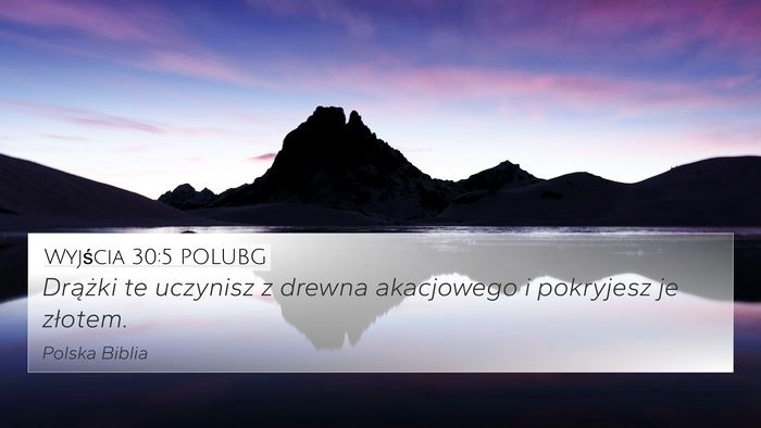 Wyjścia 30:5 POLUBG Bible Verse Image