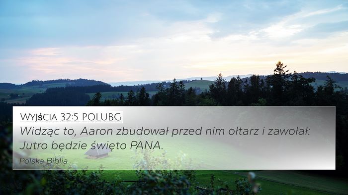 Wyjścia 32:5 POLUBG Bible Verse Image