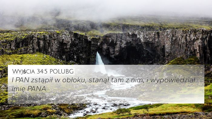 Wyjścia 34:5 POLUBG Bible Verse Image