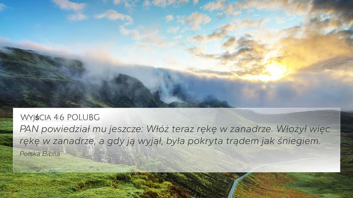 Wyjścia 4:6 POLUBG Bible Verse Image