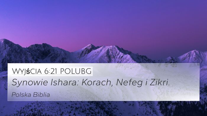 Wyjścia 6:21 POLUBG Bible Verse Image