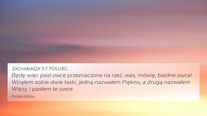 Zachariasza 11:7 POLUBG Bible Verse Image