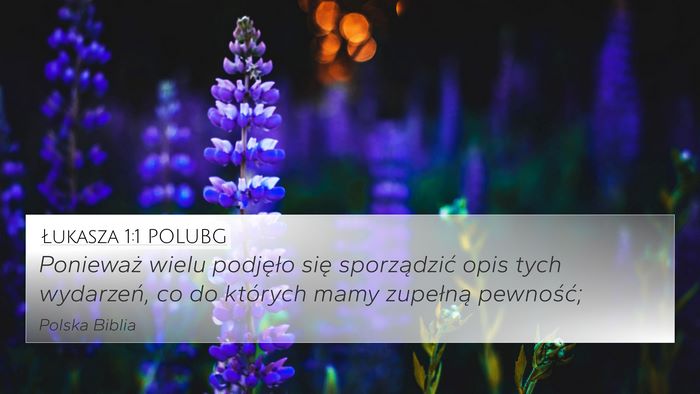 Łukasza 1:1 POLUBG Bible Verse Image