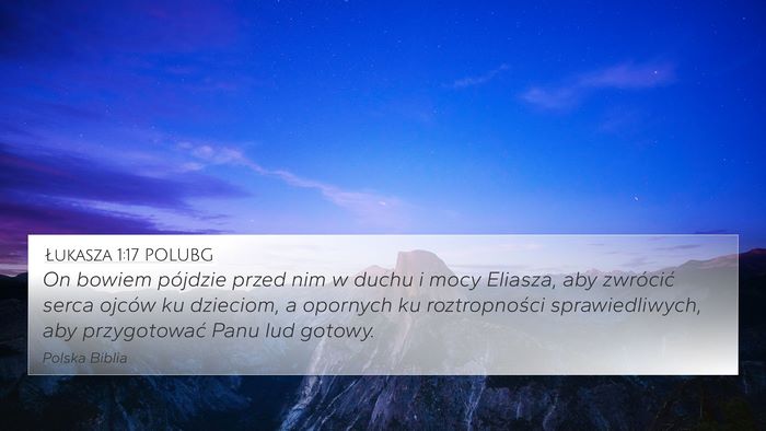 Łukasza 1:17 POLUBG Bible Verse Image
