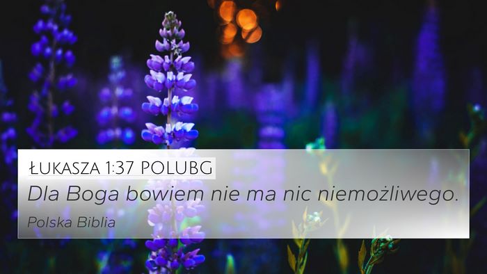 Łukasza 1:37 POLUBG Bible Verse Image