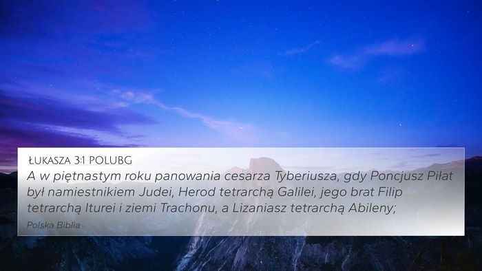 Łukasza 3:1 POLUBG Bible Verse Image