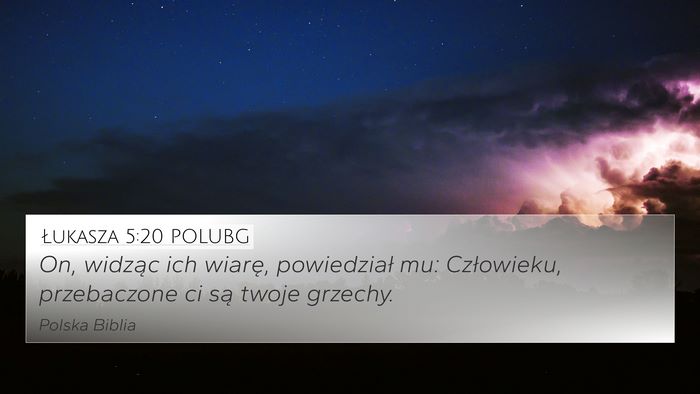 Łukasza 5:20 POLUBG 4K Wallpaper - On, widząc ich wiarę, powiedział mu: - 4K Wallpaper Bible Verse