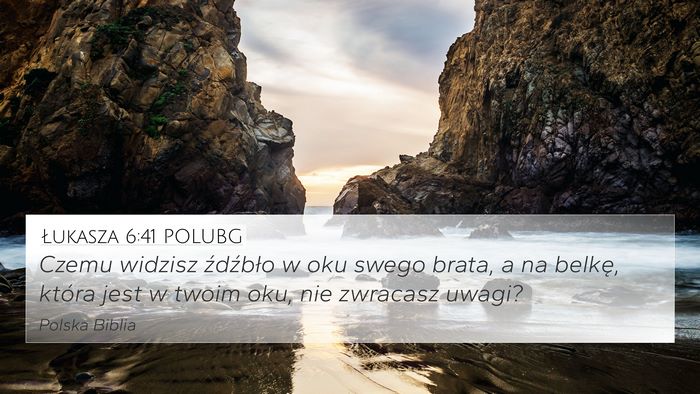 Łukasza 6:41 POLUBG Bible Verse Image