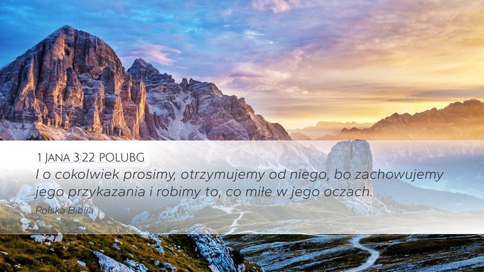 1 Jana 3:22 POLUBG Bible Verse Image