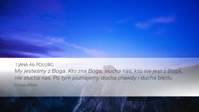 1 Jana 4:6 POLUBG Bible Verse Image