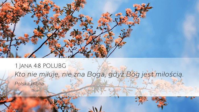1 Jana 4:8 POLUBG Bible Verse Image