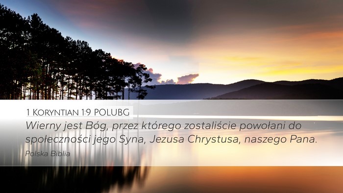 1 Koryntian 1:9 POLUBG Bible Verse Image