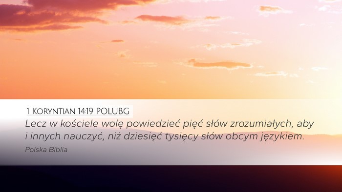 1 Koryntian 14:19 POLUBG Bible Verse Image