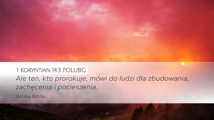 1 Koryntian 14:3 POLUBG Bible Verse Image