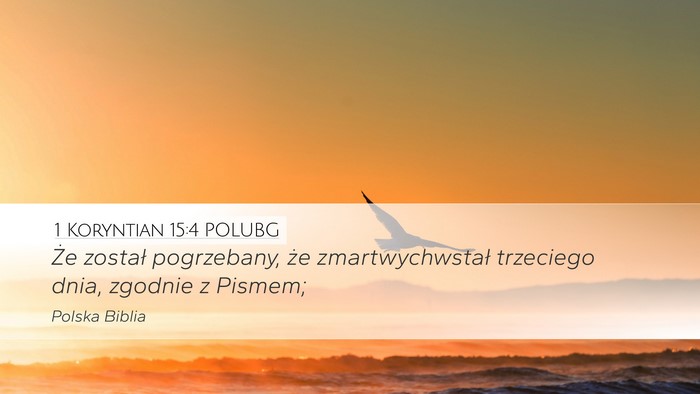 1 Koryntian 15:4 POLUBG Bible Verse Image