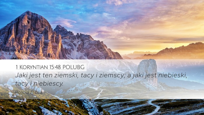 1 Koryntian 15:48 POLUBG Bible Verse Image