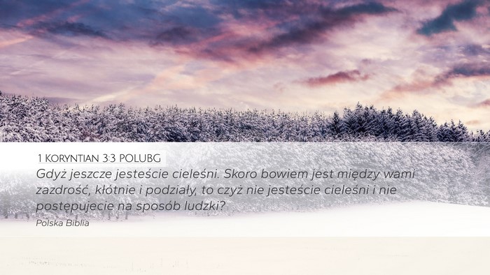 1 Koryntian 3:3 POLUBG Bible Verse Image