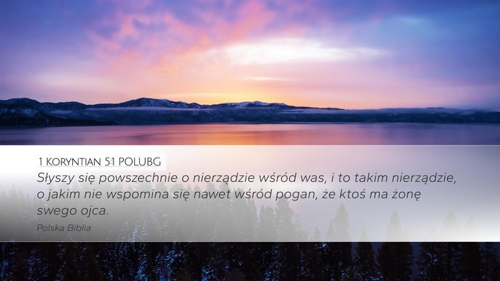1 Koryntian 5:1 POLUBG Bible Verse Image