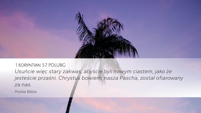 1 Koryntian 5:7 POLUBG Bible Verse Image