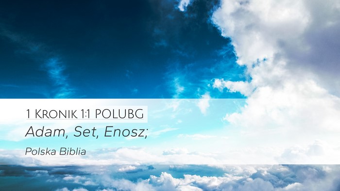 1 Kronik 1:1 POLUBG Bible Verse Image