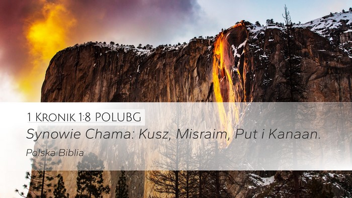 1 Kronik 1:8 POLUBG Desktop Wallpaper - Synowie Chama: Kusz, Misraim, Put i - Desktop Bible Verse Wallpaper