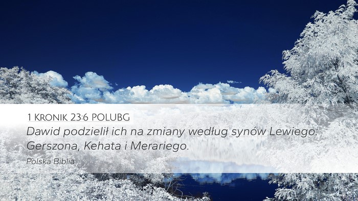 1 Kronik 23:6 POLUBG Bible Verse Image
