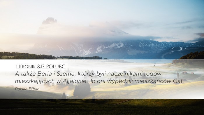 1 Kronik 8:13 POLUBG Bible Verse Image