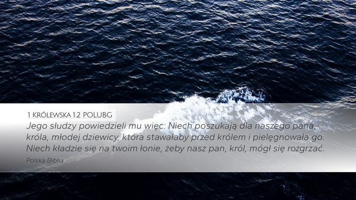 1 Królewska 1:2 POLUBG Bible Verse Image