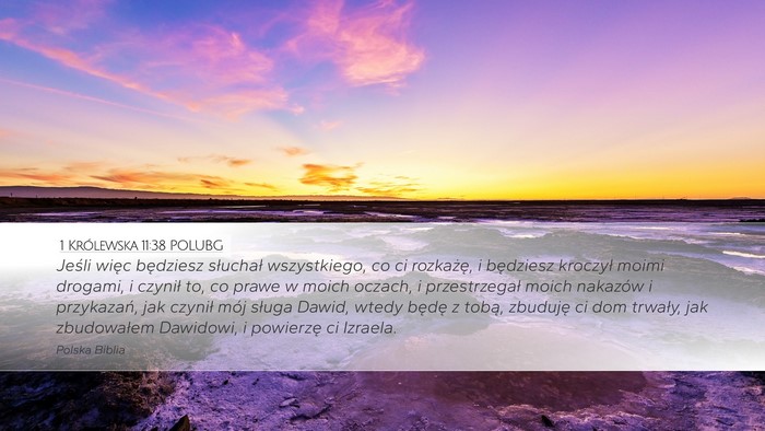 1 Królewska 11:38 POLUBG Bible Verse Image