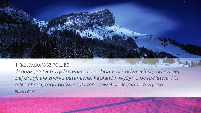 1 Królewska 13:33 POLUBG Bible Verse Image