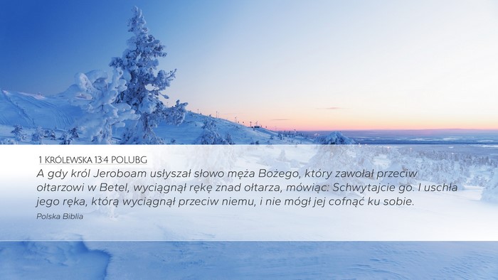 1 Królewska 13:4 POLUBG Bible Verse Image